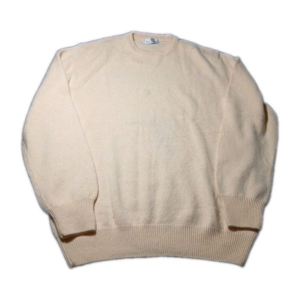 Vintage Valentino Studio Cable Knit Sweater Size L/XL Wool Cashmere Rayon Italy